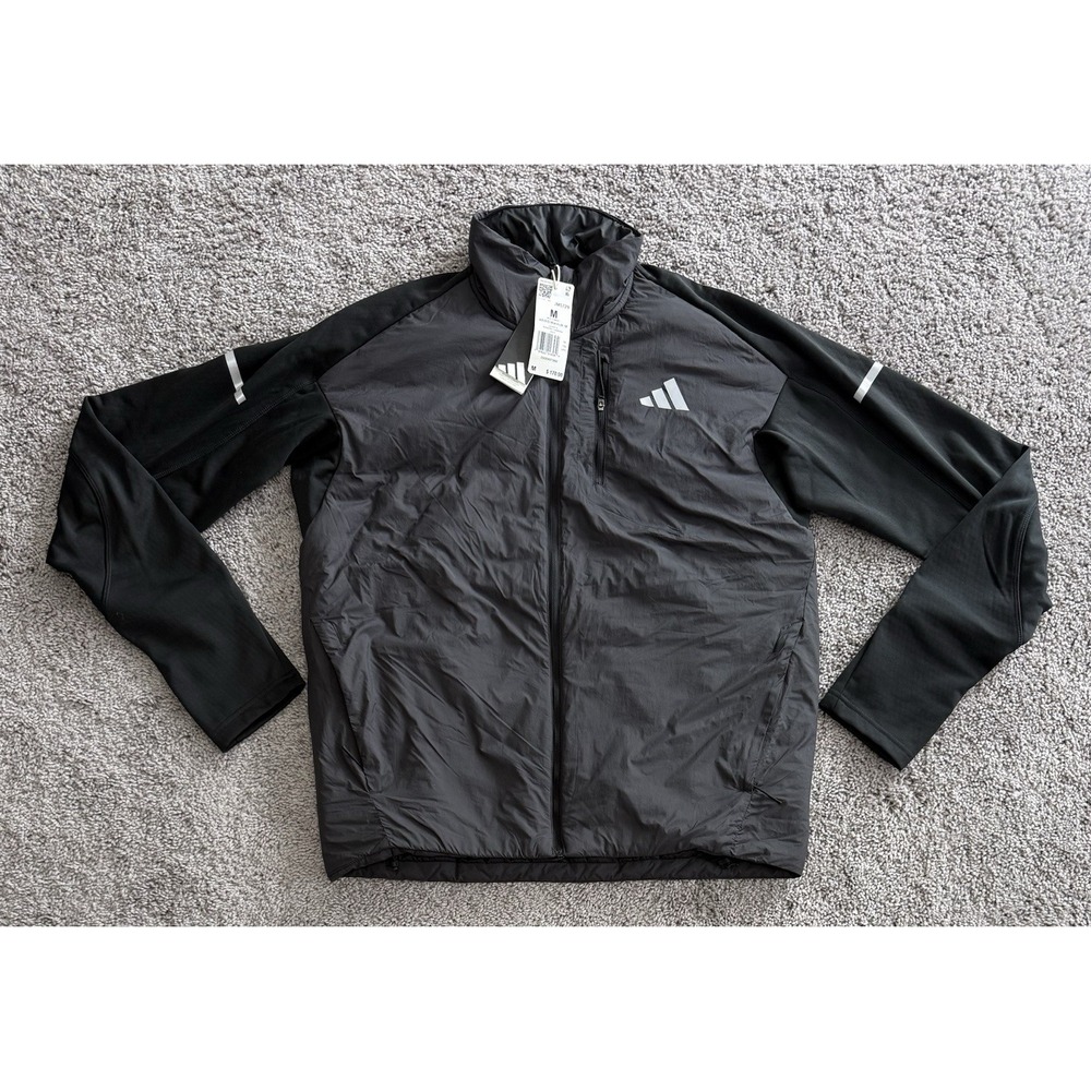 Adidas Adi365 WarmJK Running Jacket Black JM5729 Mens Size Medium NEW